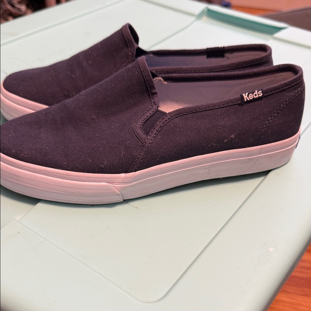 Keds Women's Dark Blue Slip-On Sneakers